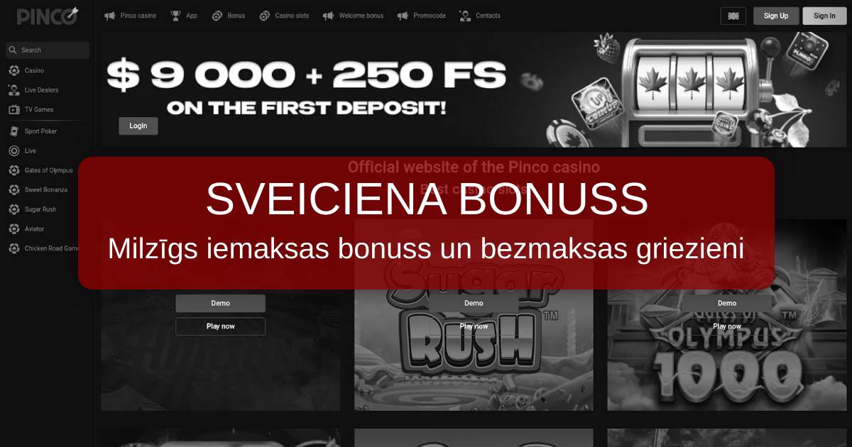 Pinco Casino Latvija